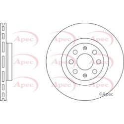 Brake Disc APEC DSK2399 OE Ref 55700923