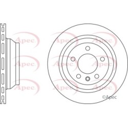 Brake Disc APEC DSK2400 OE Ref 7L6615601G