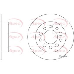 Brake Disc APEC DSK2401 OE Ref 584112C000