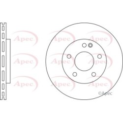 Brake Disc APEC DSK2403 OE Ref A4144210012