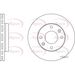 Brake Disc APEC DSK2404 OE Ref 517122D310
