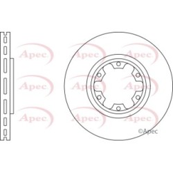 Brake Disc APEC DSK2405 OE Ref 402066W500