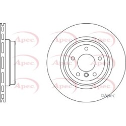 Brake Disc APEC DSK2407 OE Ref 34216855004