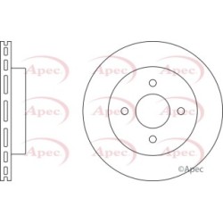 Brake Disc APEC DSK2409 OE Ref 402062N301