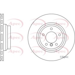 Brake Disc APEC DSK2413 OE Ref 34116854999