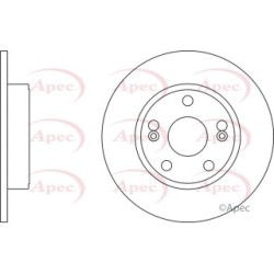 Brake Disc APEC DSK2414 OE Ref 7701204297