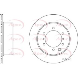 Brake Disc APEC DSK2418 OE Ref 52710H1000