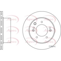Brake Disc APEC DSK2420 OE Ref 584113E300