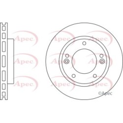 Brake Disc APEC DSK2421 OE Ref 517123E300