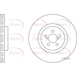 Brake Disc APEC DSK2423 OE Ref 26300FE000 APEC