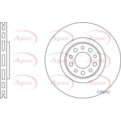 Brake Disc APEC DSK2429 OE Ref 51760622