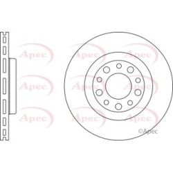 Brake Disc APEC DSK2431 OE Ref 51760274