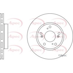 Brake Disc APEC DSK2432 OE Ref 45251S7AE11