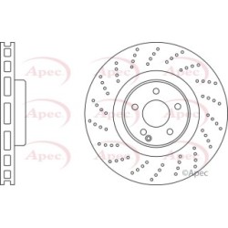 Brake Disc APEC DSK2434 OE Ref 2304210712