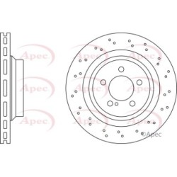 Brake Disc APEC DSK2435 OE Ref 2114231012 APEC