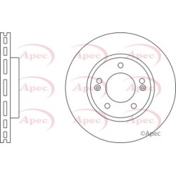 Brake Disc APEC DSK2438 OE Ref 517121H000