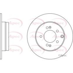 Brake Disc APEC DSK2439 OE Ref 584113K110