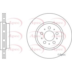 Brake Disc APEC DSK2441 OE Ref 86249260