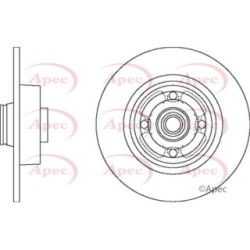Brake Disc APEC DSK2442 OE Ref 8200317195