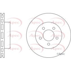 Brake Disc APEC DSK2445 OE Ref 52128247AA APEC