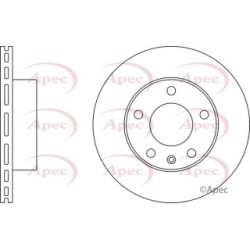 Brake Disc APEC DSK2447 OE Ref 545110027