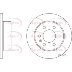 Brake Disc APEC DSK2449 OE Ref 9104230000