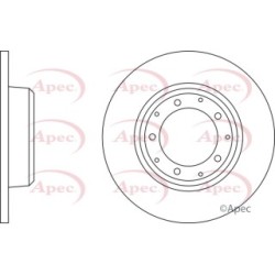 Brake Disc APEC DSK2452 OE Ref SDB000330