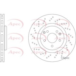 Brake Disc APEC DSK2453 OE Ref 2034211312