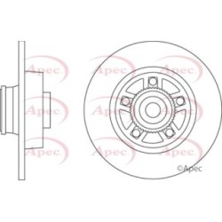 Brake Disc APEC DSK2457 OE Ref 4320600QAB
