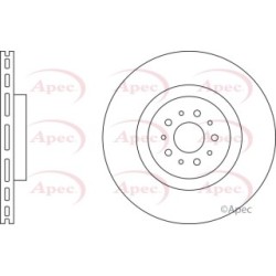 Brake Disc APEC DSK2458 OE Ref 51768587