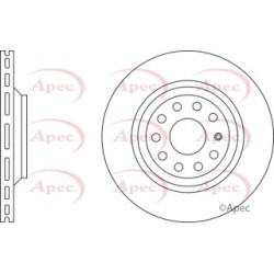 Brake Disc APEC DSK2460 OE Ref 1K0615601N