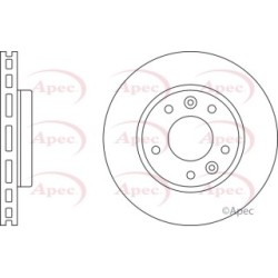 Brake Disc APEC DSK2465 OE Ref 0K55B33251
