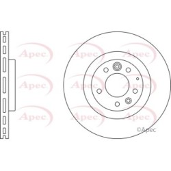 Brake Disc APEC DSK2466 OE Ref F16033251 APEC