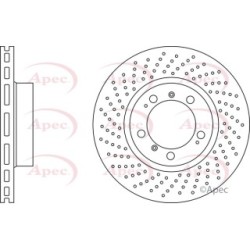Brake Disc APEC DSK2467 OE Ref 99635140601