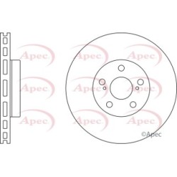 Brake Disc APEC DSK2471 OE Ref 4351220711