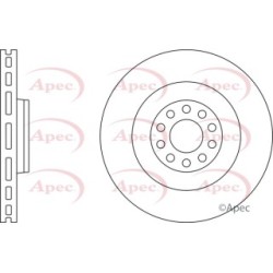 Brake Disc APEC DSK2474 OE Ref 3D0615301M