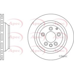 Brake Disc APEC DSK2475 OE Ref 7L8615601D