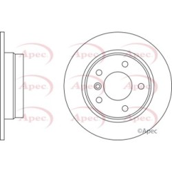 Brake Disc APEC DSK2477 OE Ref 34216766225