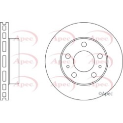 Brake Disc APEC DSK2482 OE Ref 424937