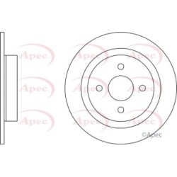 Brake Disc APEC DSK2488 OE Ref 1135173 APEC