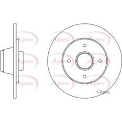 Brake Disc APEC DSK249 OE Ref 7701204303