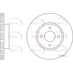 Brake Disc APEC DSK2492 OE Ref 1648717