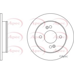 Brake Disc APEC DSK2496 OE Ref 5841107500