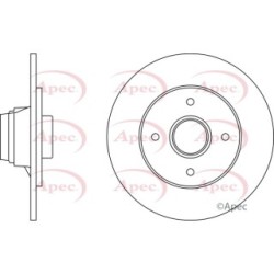 Brake Disc APEC DSK250 OE Ref 7700780078
