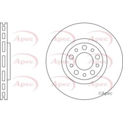 Brake Disc APEC DSK2500 OE Ref 51760621