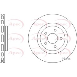 Brake Disc APEC DSK2502 OE Ref 40206CD005