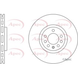 Brake Disc APEC DSK2507 OE Ref 93185817