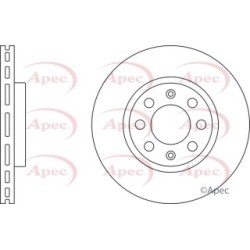 Brake Disc APEC DSK2509 OE Ref 55700921