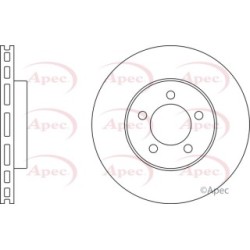 Brake Disc APEC DSK2510 OE Ref 4096352