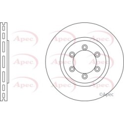 Brake Disc APEC DSK2512 OE Ref 4144108030